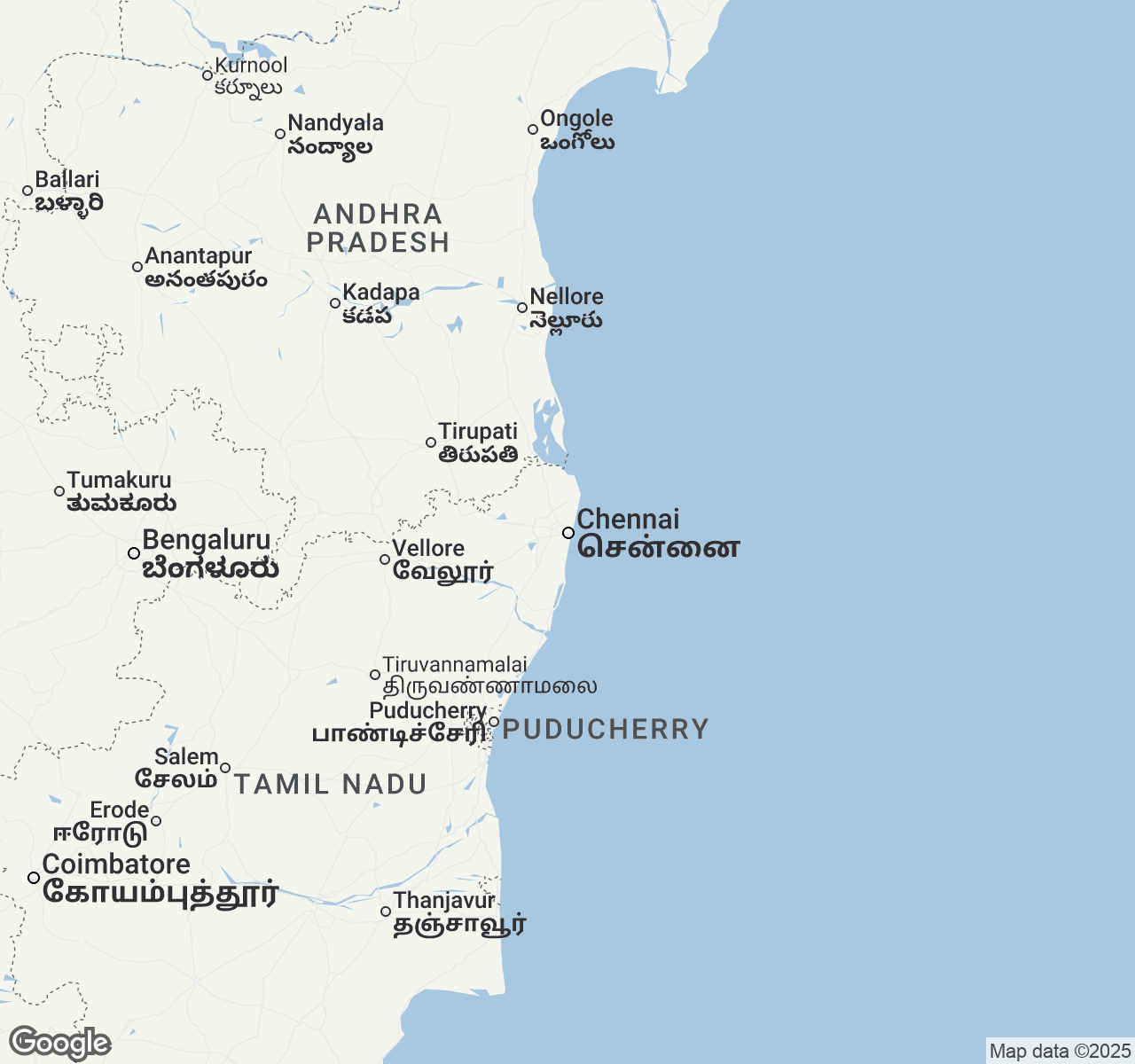 Map of Chennai